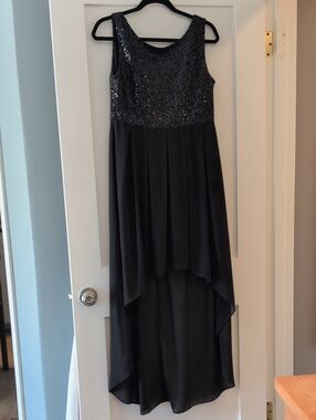 Alythea Black Sequin Dress with Solid Black Lining
